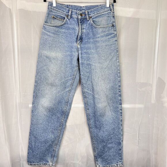 vintage Lee 100% cotton made in usa mens jeans lightwash union made - Picture 1 of 8